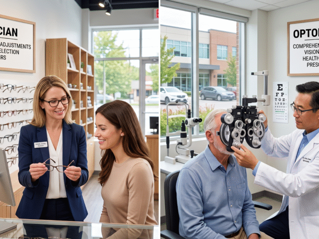 Optician vs Optometrist in Oakville: Who Should You See?